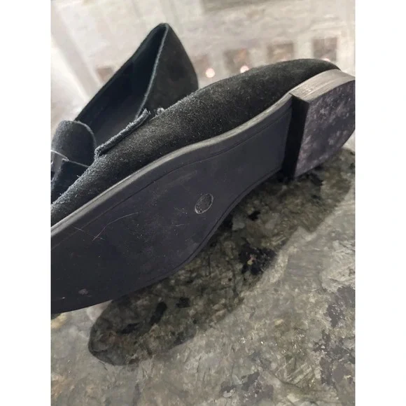 Tory Burch Black Suede Georgia Ballet‎ Flats Women's Shoes size 5 - Picture 6 of 7
